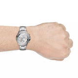 Buy Shop Fossil Bannon Multifunction Chronograph Silver Dial Silver Steel Strap Watch for Men - BQ2490 USA Online