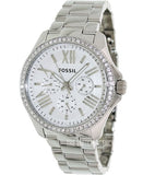 Buy Shop Fossil Cecile Chronograph Silver Dial Silver Steel Strap Watch for Women - AM4481 USA Online