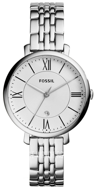 Buy Shop Fossil Jacqueline White Dial Silver Steel Strap Watch for Women - ES3698 USA Online