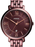 Buy Shop Fossil Jacqueline Brown Dial Brown Steel Strap Watch for Women - ES4100 USA Online