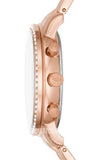 Buy Shop Fossil Neutra Chronograph Mother of Pearl Brown Dial Rose Gold Steel Strap Watch for Women - ES5218 USA Online