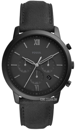 Buy Shop Fossil Neutra Chronograph Black Dial Black Leather Strap Watch for Men - FS5503 USA Online
