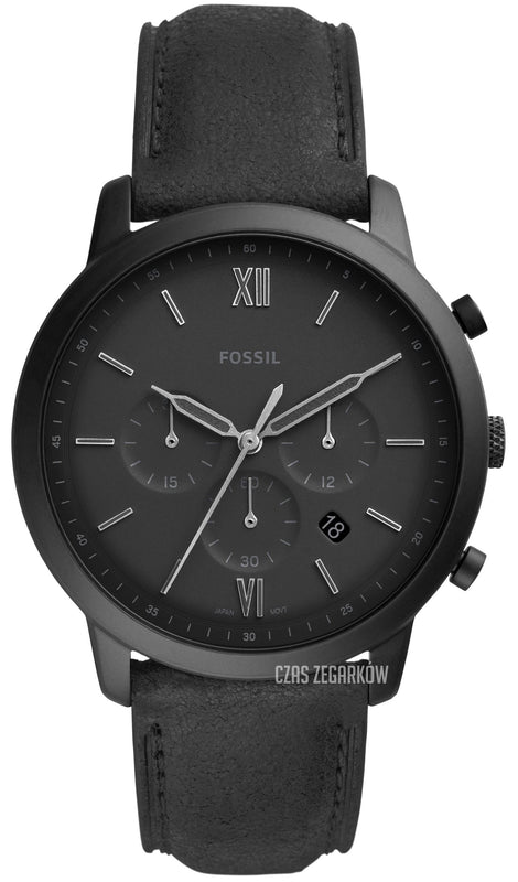 Buy Shop Fossil Neutra Chronograph Black Dial Black Leather Strap Watch for Men - FS5503 USA Online