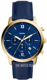 Buy Shop Fossil Neutra Chronograph Blue Dial Blue Leather Strap Watch for Men - FS5790 USA Online