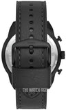 Buy Shop Fossil Bronson Chronograph Black Dial Black Leather Strap Watch for Men - FS5874 USA Online