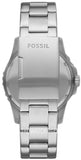Buy Shop Fossil FB-01 Automatic Skeleton Black Dial Silver Steel Strap Watch for Men - ME3190 USA Online