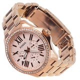 Buy Shop Fossil Cecile Rose Gold Dial Rose Gold Steel Strap Watch for Women - AM4483 USA Online