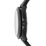 Buy Shop Fossil Cecile Multifunction Black Dial Black Leather Strap Watch for Men - AM4523 USA Online
