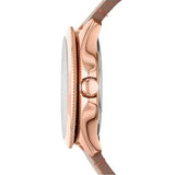 Buy Shop Fossil Cecile White Dial Beige Leather Strap Watch for Women - AM4532 USA Online