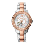 Buy Shop Fossil Architect Automatic Silver Dial Two Tone Steel Strap Watch for Women - ME3058 USA Online