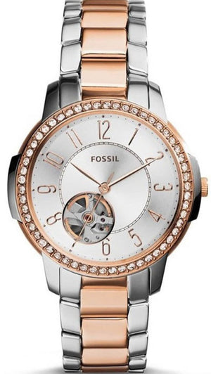 Buy Shop Fossil Architect Automatic Silver Dial Two Tone Steel Strap Watch for Women - ME3058 USA Online