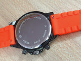 Buy Shop Fossil Bannon Chronograph Grey Dial Orange Silicone Strap Watch for Men - BQ2500 USA Online