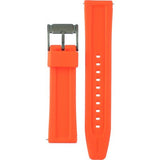 Buy Shop Fossil Bannon Chronograph Grey Dial Orange Silicone Strap Watch for Men - BQ2500 USA Online
