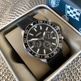 Buy Shop Fossil Bannon Multifunction Black Dial Black Silicone Strap Watch for Men - BQ2494 USA Online