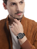 Buy Shop Fossil Bannon Multifunction Black Dial Black Silicone Strap Watch for Men - BQ2494 USA Online