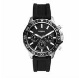 Buy Shop Fossil Bannon Multifunction Black Dial Black Silicone Strap Watch for Men - BQ2494 USA Online