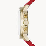 Buy Shop Fossil Bannon Multifunction Black Dial Red Silicone Strap Watch for Men - BQ2499 USA Online