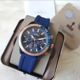 Buy Shop Fossil Bannon Multifunction Blue Dial Blue Silicone Strap Watch for Men - BQ2498 USA Online