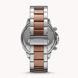 Buy Shop Fossil Bannon Multifunction Brown Dial Two Tone Steel Strap Watch for Men - BQ2502 USA Online