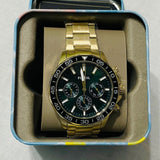 Buy Shop Fossil Bannon Multifunction Chronograph Green Dial Gold Steel Strap Watch for Men - BQ2493 USA Online