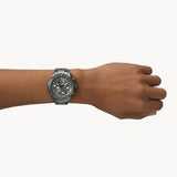 Buy Shop Fossil Bannon Multifunction Chronograph Grey Dial Grey Steel Strap Watch for Men - BQ2491 USA Online