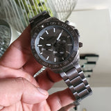 Buy Shop Fossil Bannon Multifunction Chronograph Grey Dial Grey Steel Strap Watch for Men - BQ2491 USA Online