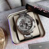 Buy Shop Fossil Bannon Multifunction Chronograph Grey Dial Grey Steel Strap Watch for Men - BQ2491 USA Online