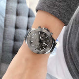 Buy Shop Fossil Bannon Multifunction Chronograph Grey Dial Grey Steel Strap Watch for Men - BQ2491 USA Online