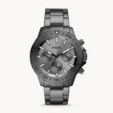 Buy Shop Fossil Bannon Multifunction Chronograph Grey Dial Grey Steel Strap Watch for Men - BQ2491 USA Online