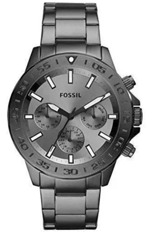 Buy Shop Fossil Bannon Multifunction Chronograph Grey Dial Grey Steel Strap Watch for Men - BQ2491 USA Online