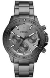 Buy Shop Fossil Bannon Multifunction Chronograph Grey Dial Grey Steel Strap Watch for Men - BQ2491 USA Online