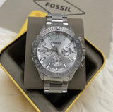 Buy Shop Fossil Bannon Multifunction Chronograph Silver Dial Silver Steel Strap Watch for Men - BQ2490 USA Online