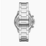 Buy Shop Fossil Bannon Multifunction Chronograph Silver Dial Silver Steel Strap Watch for Men - BQ2490 USA Online