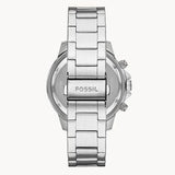 Buy Shop Fossil Bannon Multifunction Chronograph Silver Dial Silver Steel Strap Watch for Men - BQ2490 USA Online
