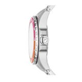 Buy Shop Fossil Blue Dive Analog Pink Dial Silver Steel Strap Watch For Women - ES5351 USA Online