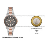 Buy Shop Fossil Blue Dive Three Hand Gray Dial Two Tone Steel Strap Watch For Women - ES5348 USA Online