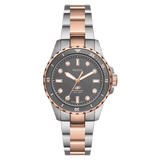 Buy Shop Fossil Blue Dive Three Hand Gray Dial Two Tone Steel Strap Watch For Women - ES5348 USA Online