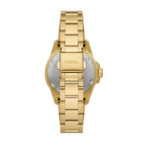 Buy Shop Fossil Blue Dive Three Hand White Dial Gold Steel Strap Watch For Women - ES5350 USA Online
