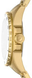 Buy Shop Fossil Blue Dive Three Hand White Dial Gold Steel Strap Watch For Women - ES5350 USA Online