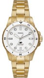 Buy Shop Fossil Blue Dive Three Hand White Dial Gold Steel Strap Watch For Women - ES5350 USA Online