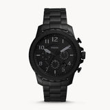Buy Shop Fossil Bowman Chronograph Black Dial Black Steel Strap Watch for Men - FS5603 USA Online