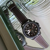 Buy Shop Fossil Bowman Chronograph Brown Dial Brown Leather Strap Watch for Men - FS5601 USA Online