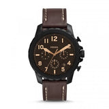 Buy Shop Fossil Bowman Chronograph Brown Dial Brown Leather Strap Watch for Men - FS5601 USA Online