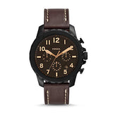 Buy Shop Fossil Bowman Chronograph Brown Dial Brown Leather Strap Watch for Men - FS5601 USA Online