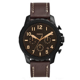 Buy Shop Fossil Bowman Chronograph Brown Dial Brown Leather Strap Watch for Men - FS5601 USA Online