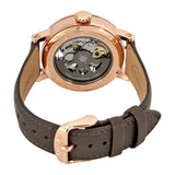 Buy Shop Fossil Boyfriend Automatic Skeleton Grey Dial Grey Leather Strap Watch for Women - ME3089 USA Online