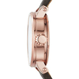 Buy Shop Fossil Boyfriend Automatic Skeleton Grey Dial Grey Leather Strap Watch for Women - ME3089 USA Online