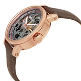 Buy Shop Fossil Boyfriend Automatic Skeleton Grey Dial Grey Leather Strap Watch for Women - ME3089 USA Online