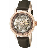 Buy Shop Fossil Boyfriend Automatic Skeleton Grey Dial Grey Leather Strap Watch for Women - ME3089 USA Online