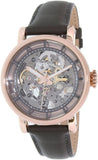 Buy Shop Fossil Boyfriend Automatic Skeleton Grey Dial Grey Leather Strap Watch for Women - ME3089 USA Online